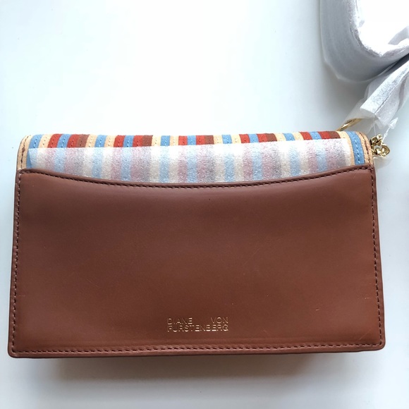 DVF Striped Suede Crossbody Bag - Picture 4 of 8